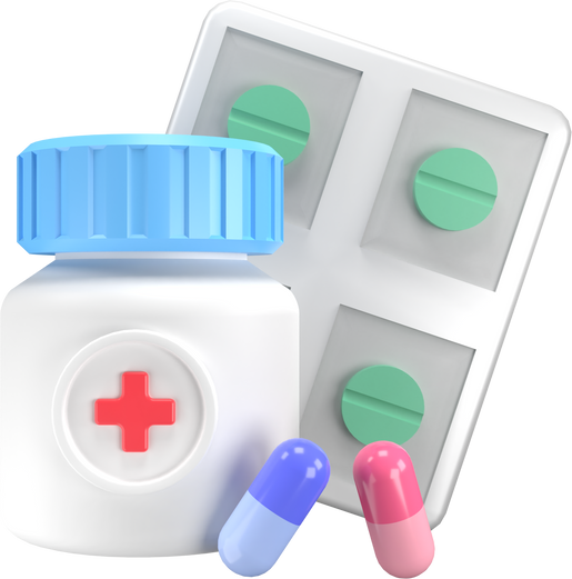 Medicine Kit 3D illustration